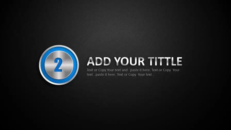 创意立体质感金属商务PPT模板