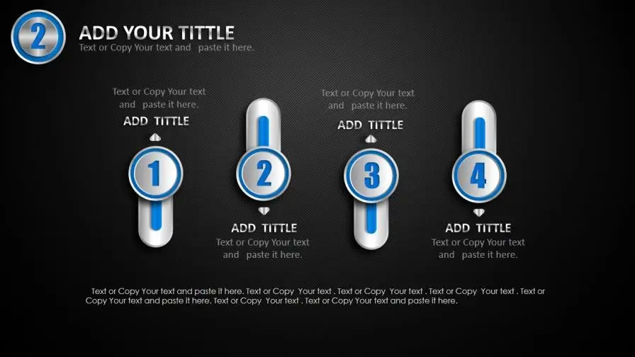 创意立体质感金属商务PPT模板