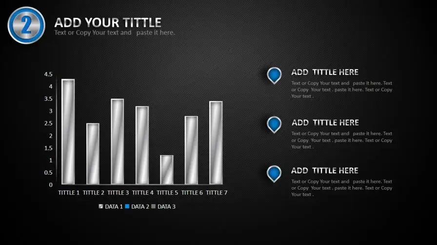 创意立体质感金属商务PPT模板