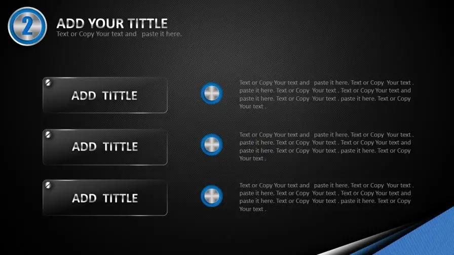 创意立体质感金属商务PPT模板