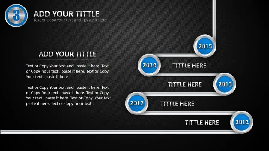 创意立体质感金属商务PPT模板