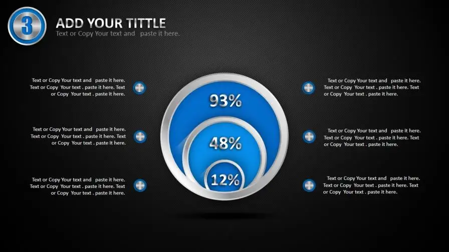 创意立体质感金属商务PPT模板