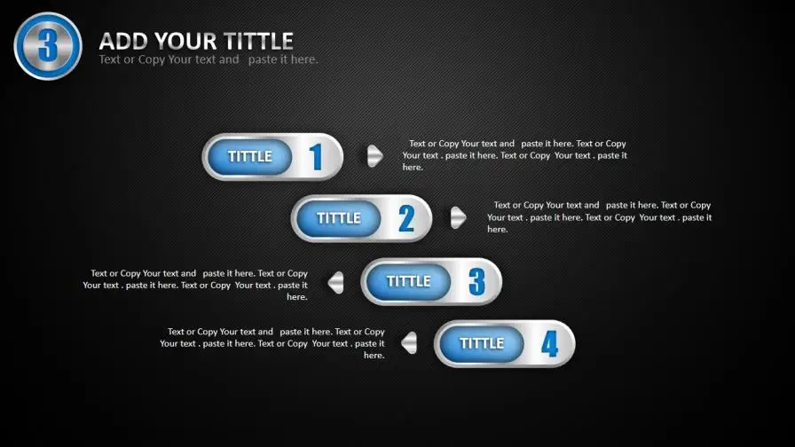 创意立体质感金属商务PPT模板