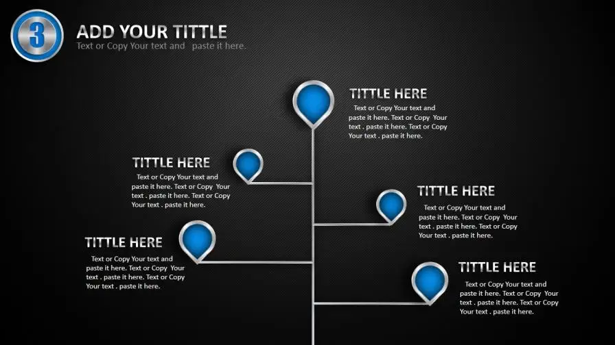 创意立体质感金属商务PPT模板