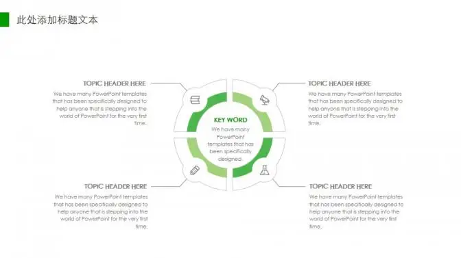 极简绿色泡泡通用PPT模板 极简绿色泡泡通用PPT模板