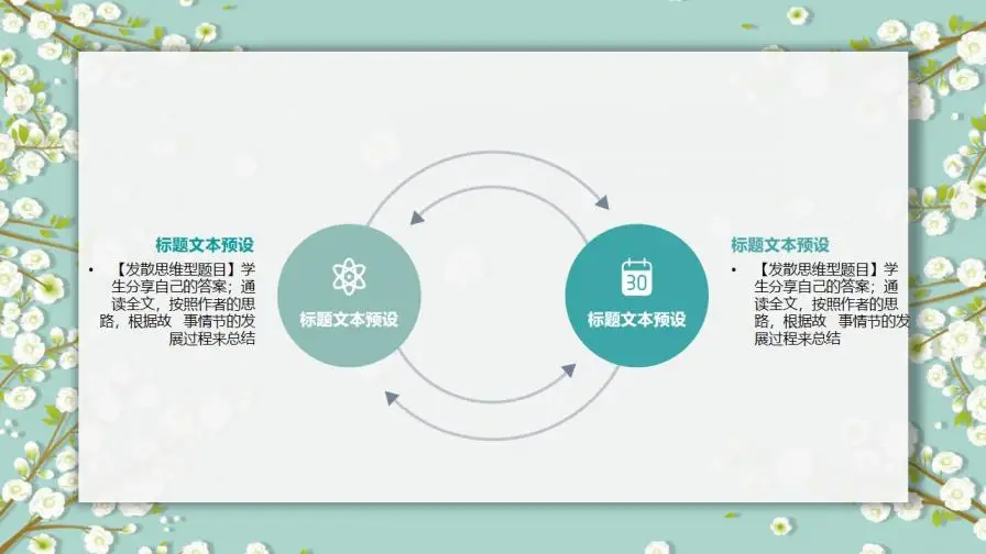 淡雅小清新唯美小花PPT模板下载 淡雅小清新唯美小花PPT模板下载