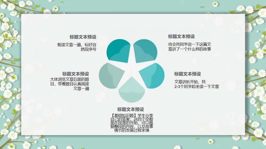 淡雅小清新唯美小花PPT模板下载 淡雅小清新唯美小花PPT模板下载