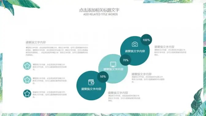 小清新韩范唯美商务通用PPT模板