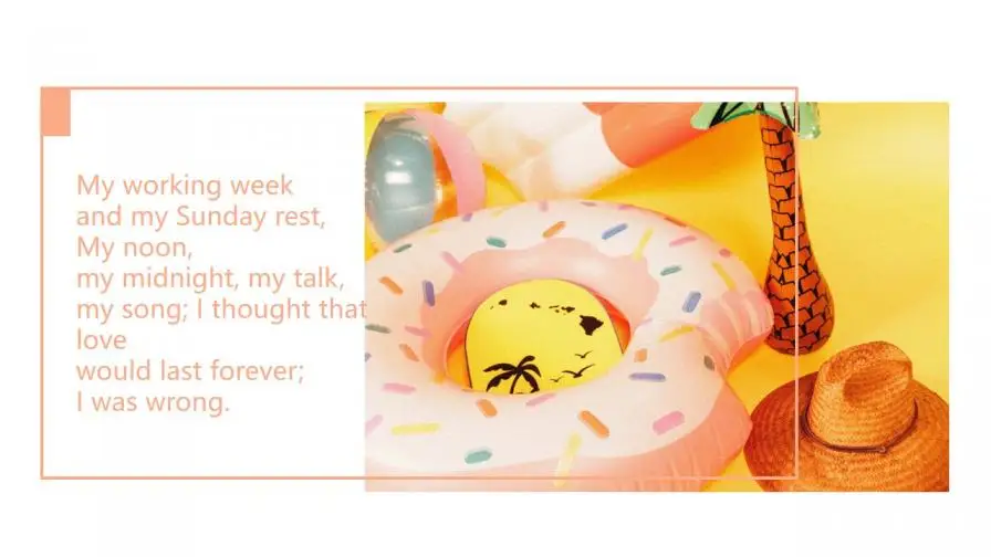 小清新文艺风夏天主题通用PPT模板 小清新文艺风夏天主题通用PPT模板