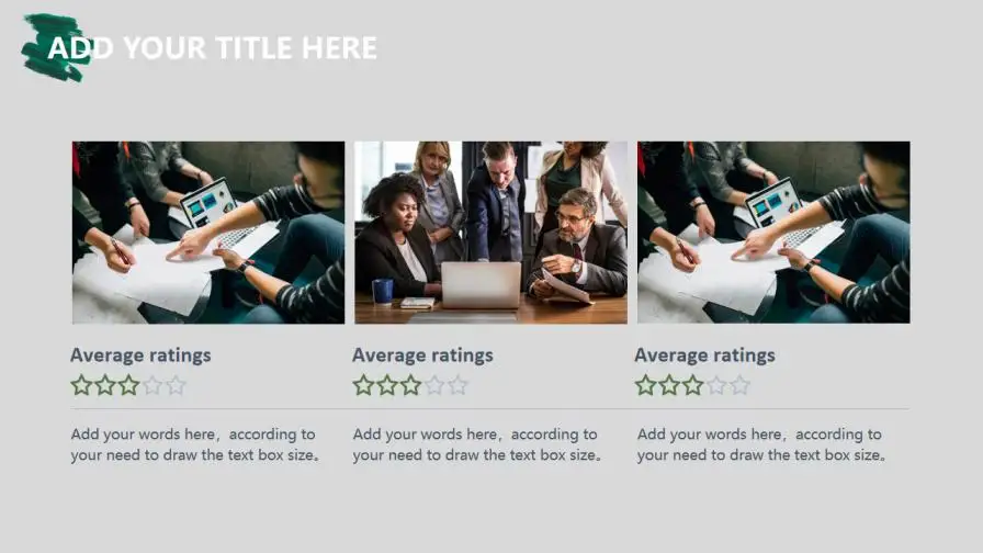 绿色笔刷商务通用PPT模板 绿色笔刷商务通用PPT模板