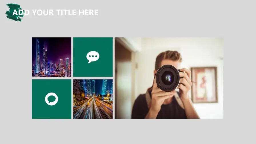 绿色笔刷商务通用PPT模板 绿色笔刷商务通用PPT模板