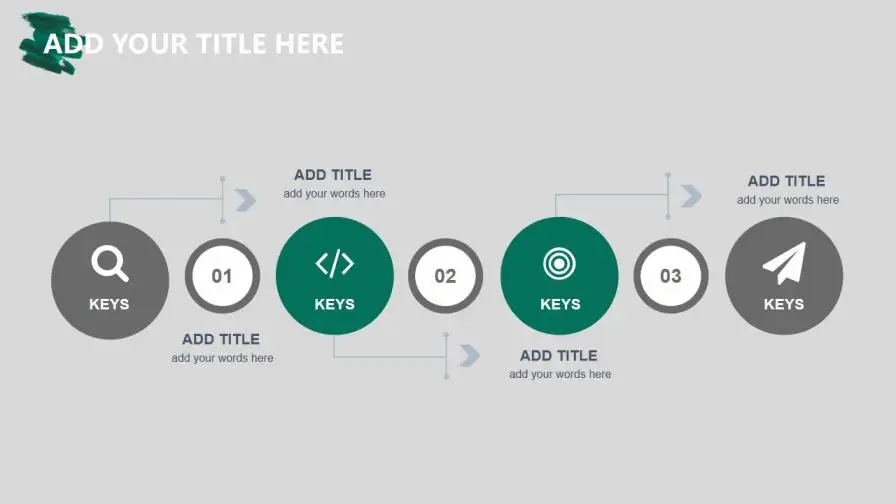 绿色笔刷商务通用PPT模板 绿色笔刷商务通用PPT模板
