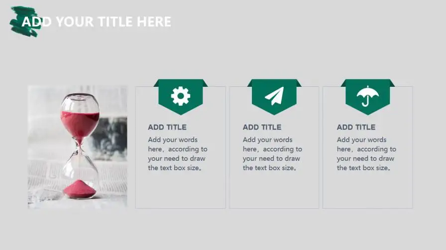 绿色笔刷商务通用PPT模板 绿色笔刷商务通用PPT模板