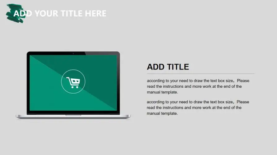 绿色笔刷商务通用PPT模板 绿色笔刷商务通用PPT模板