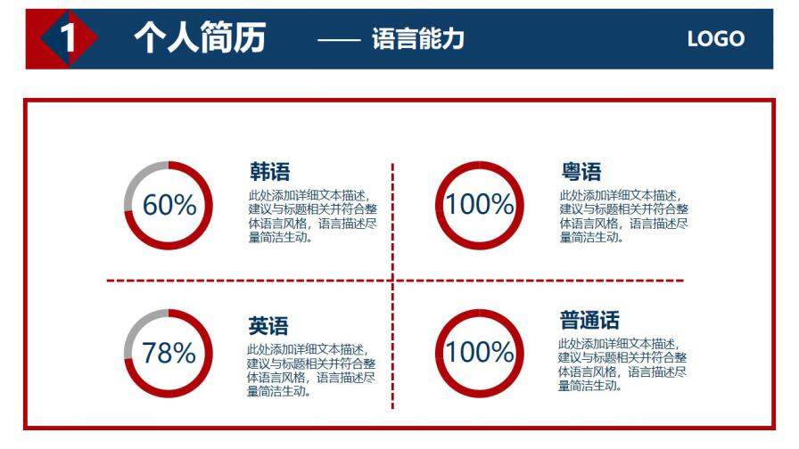 图片[8]-红蓝商务风个人简历竞选岗位竞聘PPT模板—免费分享好看实用的个人简历PPT-叨客学习资料网