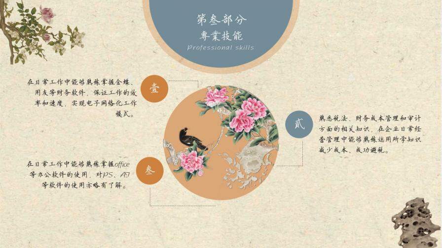 图片[5]-中国风求职简历个人简历岗位竞聘求职ppt模板—免费分享好看实用的个人简历PPT-叨客学习资料网