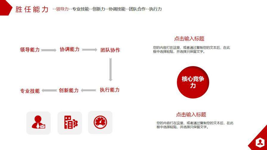 图片[15]-红色简约商务风个人求职企业竞聘PPT模板—免费分享好看实用的个人简历PPT-叨客学习资料网