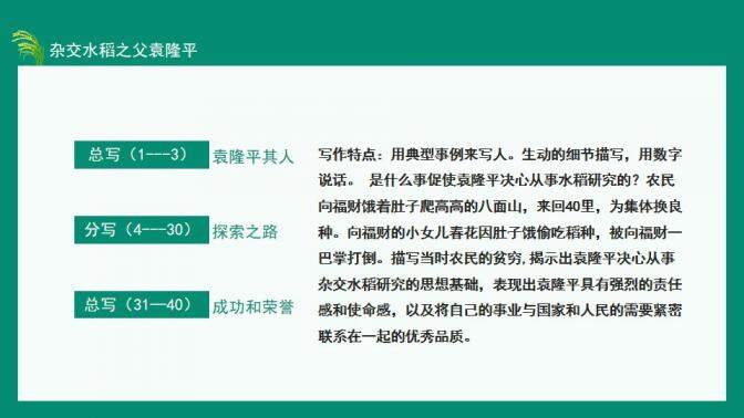 图片[9]-中国工程院院士杂交水稻之父袁隆平动态PPT—免费分享好看实用的个人简历PPT-叨客学习资料网