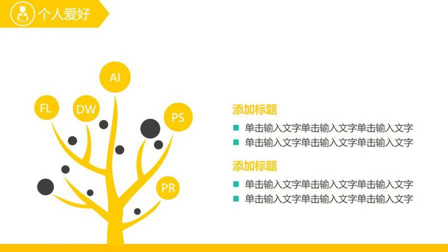 图片[19]-黄色创意时尚通用个人简历ppt模板—免费分享好看实用的个人简历PPT-叨客学习资料网