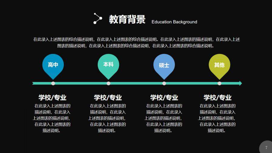 图片[6]-炫酷黑色个人简历PPT模板—免费分享好看实用的个人简历PPT-叨客学习资料网