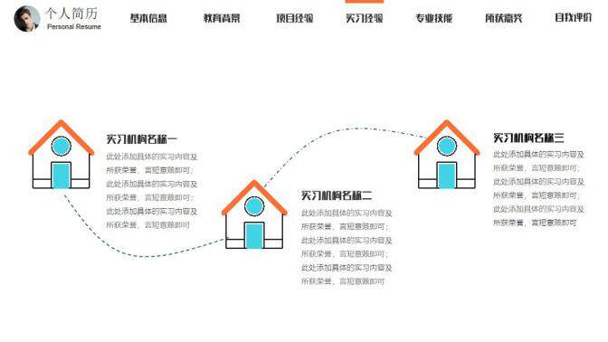 图片[5]-扁平化创意个人简历求职竞聘PPT模板—免费分享好看实用的个人简历PPT-叨客学习资料网