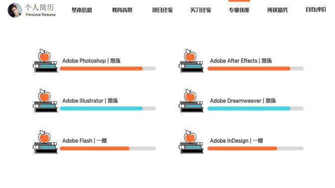 图片[6]-扁平化创意个人简历求职竞聘PPT模板—免费分享好看实用的个人简历PPT-叨客学习资料网