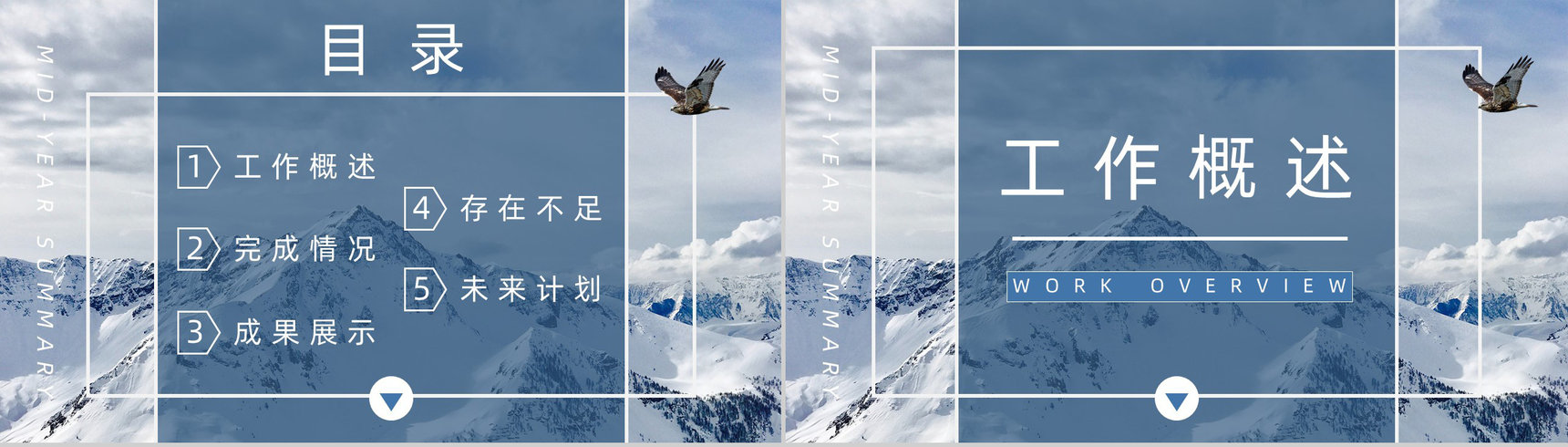 企业部分职工年中工作情况总结报告下半年工作计划报告PPT模板-2