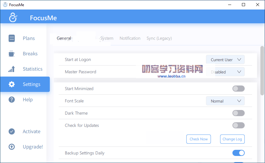 FocusMe 窗口