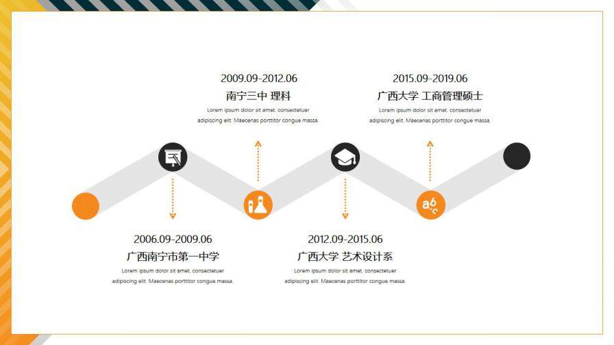 图片[4]-黄黑简约个人简历PPT模板—免费分享好看实用的个人简历PPT-叨客学习资料网