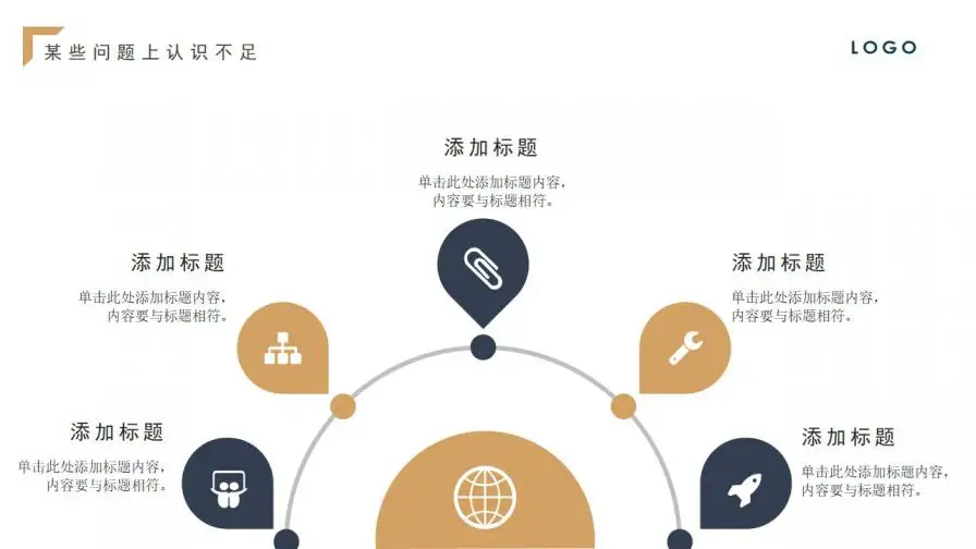 大气蓝金扁平商务工作总结年中总结PPT模板 大气蓝金扁平商务工作总结年中总结PPT模板