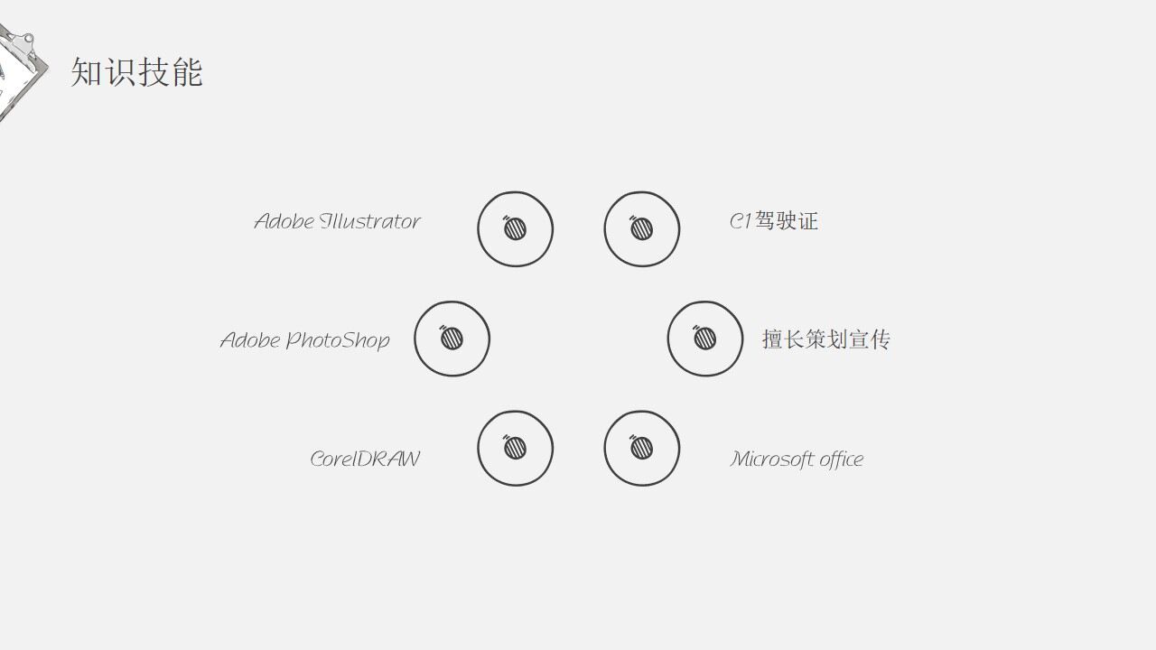图片[5]-手绘个人竞聘简历PPT模板—免费分享好看实用的个人简历PPT-叨客学习资料网