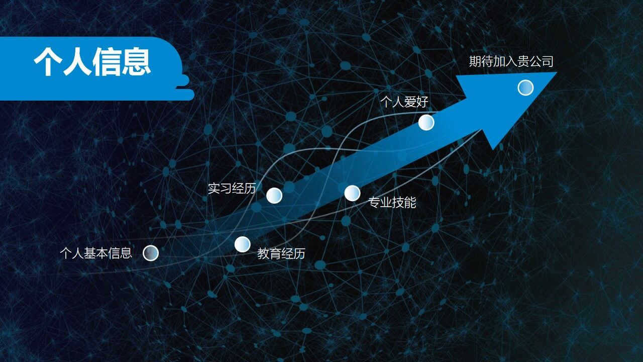 图片[4]-蓝色极简的个人介绍ppt模板—免费分享好看实用的个人简历PPT-叨客学习资料网