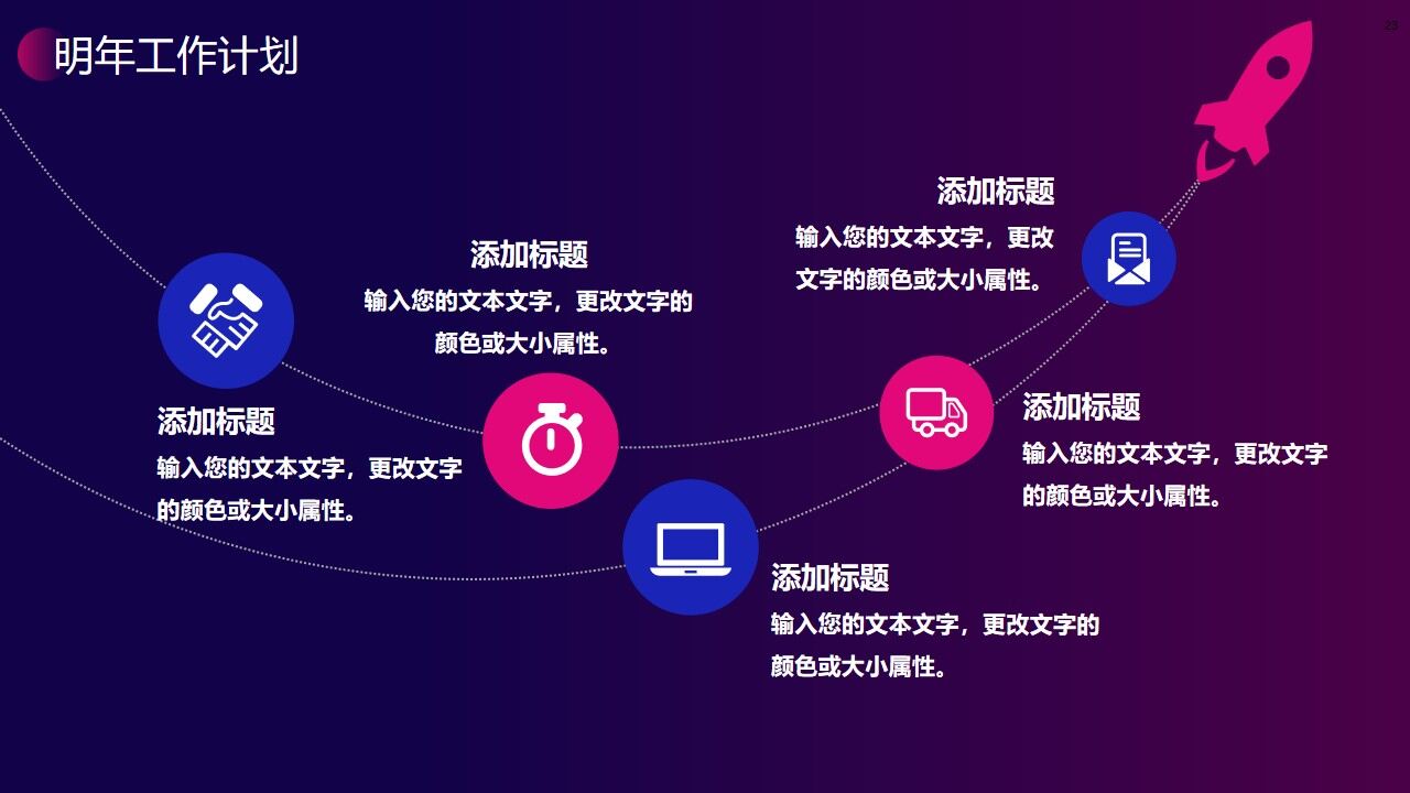 图片[23]-蓝紫渐变背景的工作总结汇报PPT模板—免费分享好看实用的工作汇报PPT-叨客学习资料网