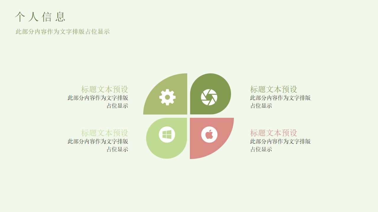 清新水彩花鸟背景的个人简历PPT模板-叨客学习资料网