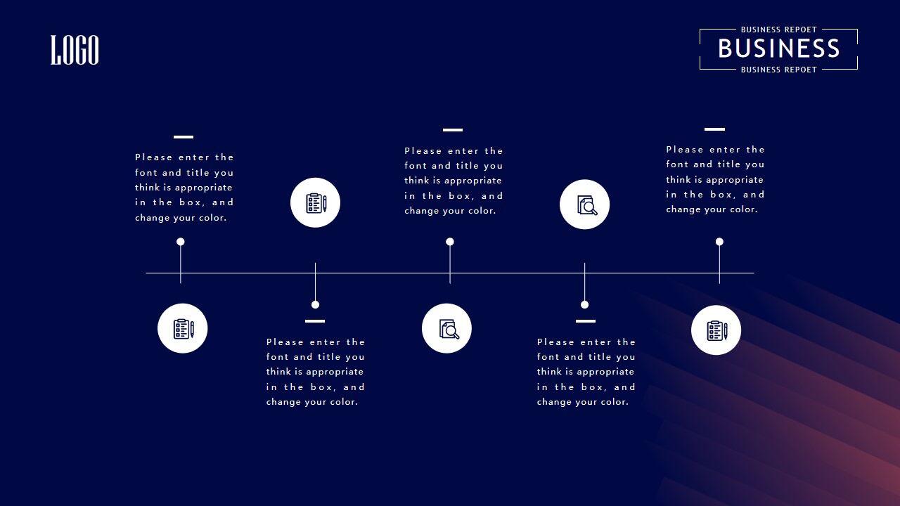 图片[23]-简约创意蓝橙配色商务汇报PPT模板—免费分享好看实用的工作汇报PPT-叨客学习资料网