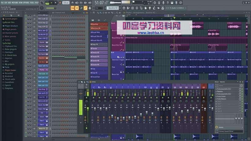 音乐编曲制作软件-FL Studio 20.9中文破解版-叨客学习资料网