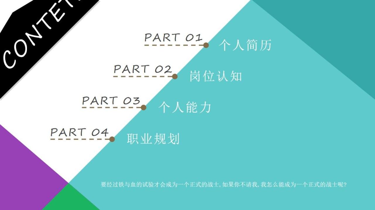 图片[2]-简单实用型个人简历岗位竞聘求职PPT模板—免费分享好看实用的个人简历PPT-叨客学习资料网
