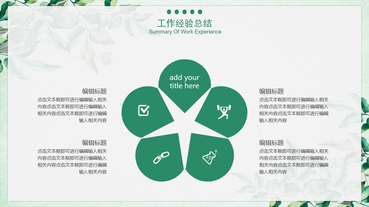 图片[13]-绿色小清新文艺工作计划总结PPT模板—免费分享好看实用的工作汇报PPT-叨客学习资料网