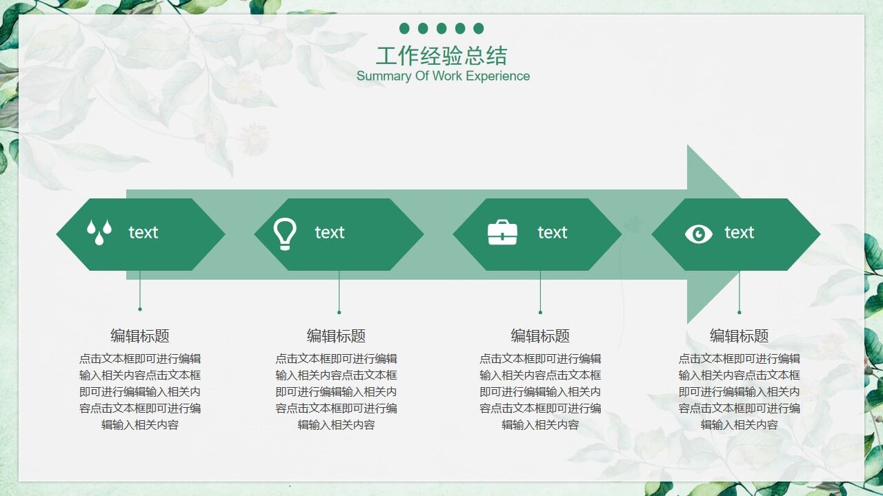 图片[14]-绿色小清新文艺工作计划总结PPT模板—免费分享好看实用的工作汇报PPT-叨客学习资料网