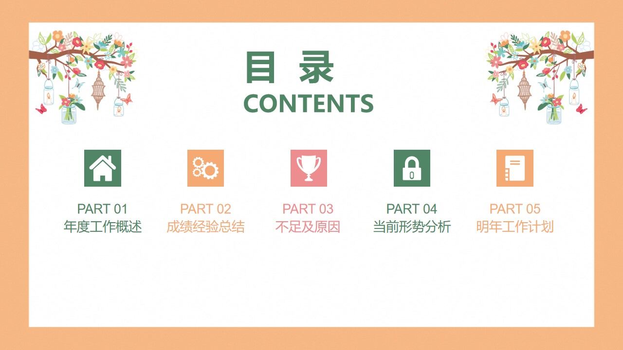 图片[2]-橙色手绘时尚清新简约年终工作计划总结PPT模板—免费分享好看实用的工作汇报PPT-叨客学习资料网