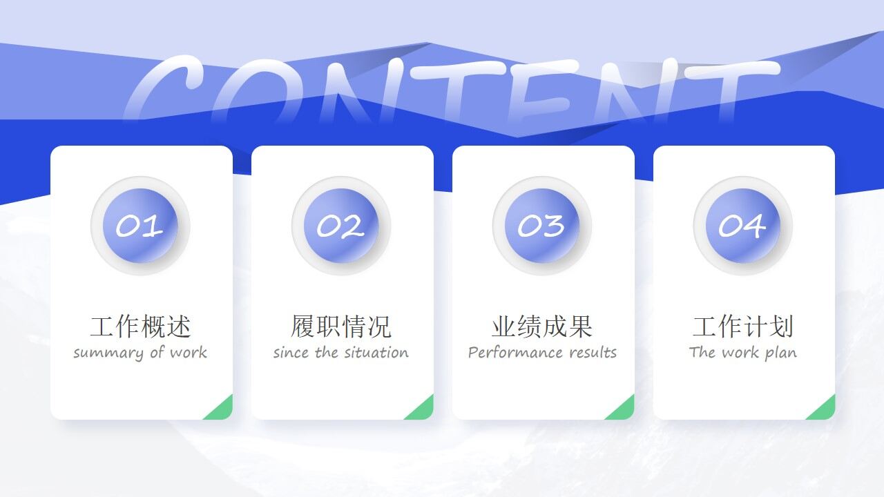 图片[2]-清新蓝工作总结汇报PPT模板—免费分享好看实用的工作总结PPT-叨客学习资料网