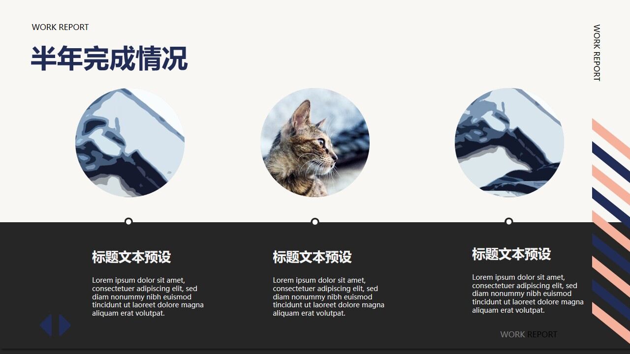 图片[13]-复古蓝橙网页风半年工作总结汇报PPT模板—免费分享好看实用的工作汇报PPT-叨客学习资料网