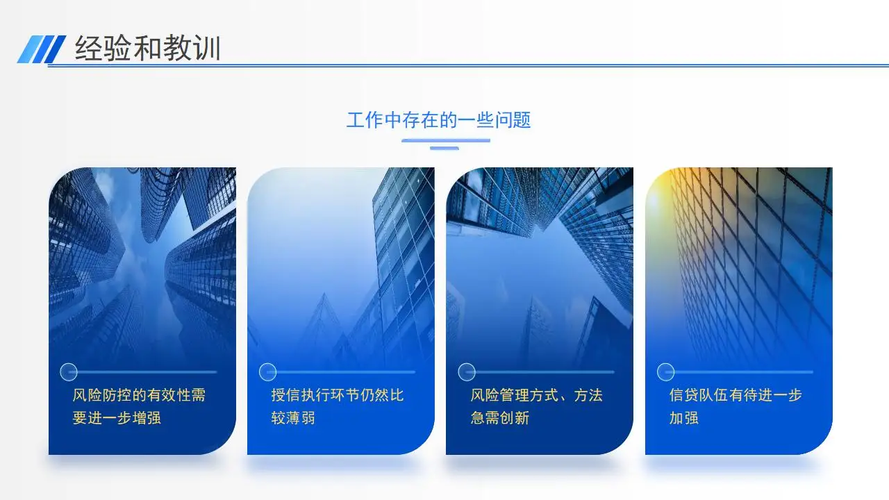 2023精美商务蓝银行工作总结ppt模板 2023精美商务蓝银行工作总结ppt模板