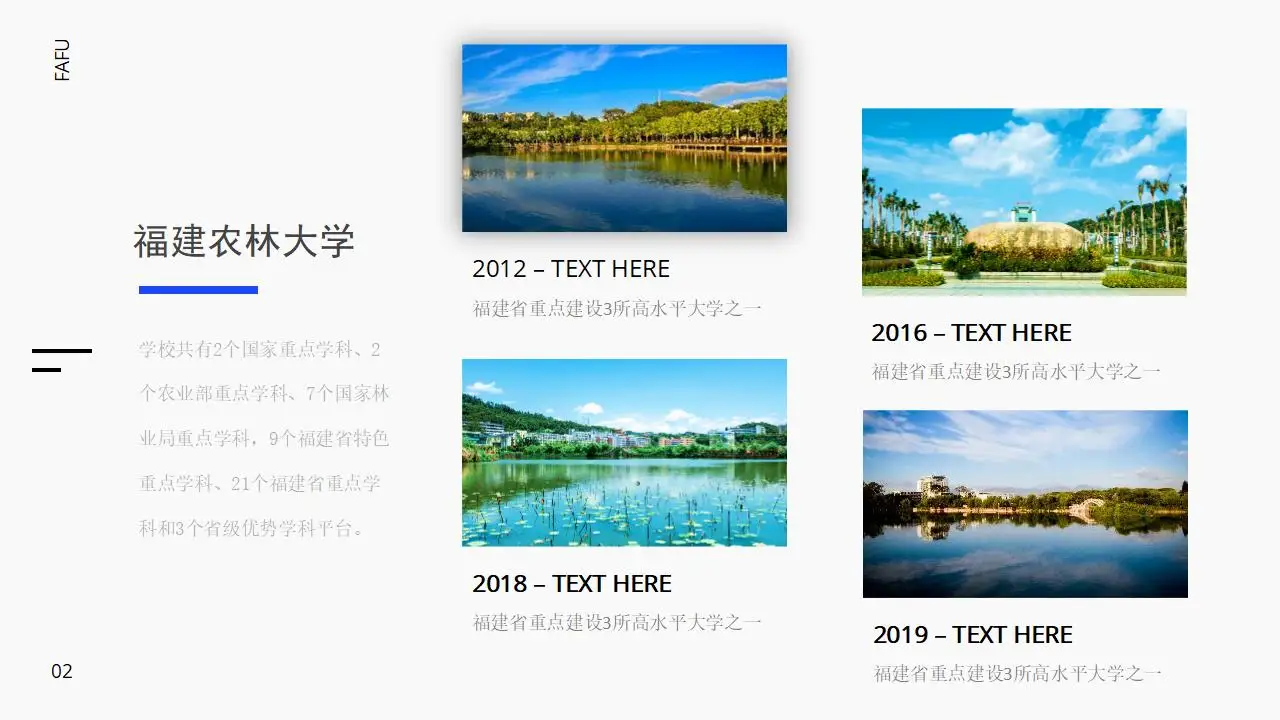 “印象农大”福建农林大学论文答辩ppt模板