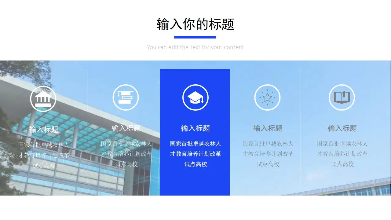 “印象农大”福建农林大学论文答辩ppt模板