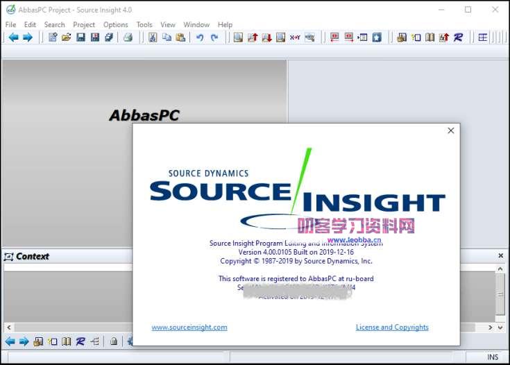 程序编辑器-Source Insight 4.0破解补丁及安装包-叨客学习资料网
