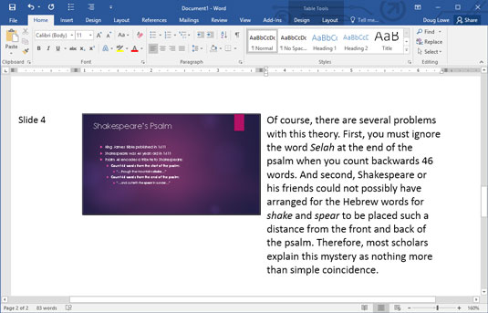 如何在PowerPoint 2016中创建Word讲义？-叨客学习资料网