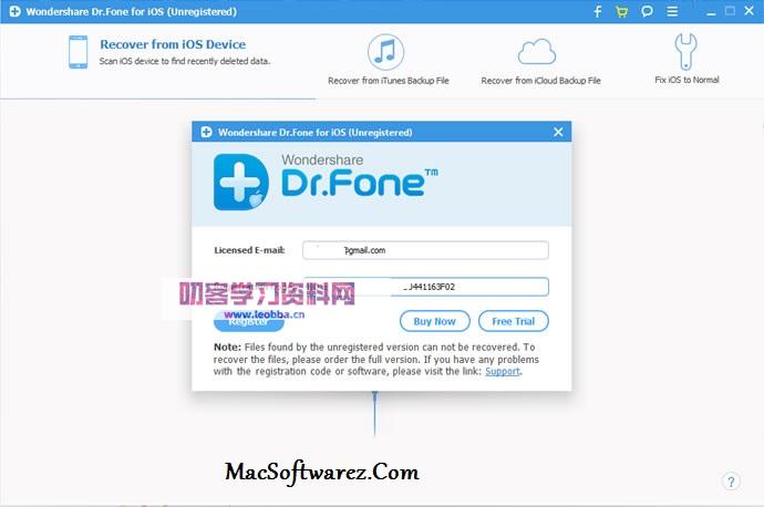 Wondershare Dr.Fone 激活码