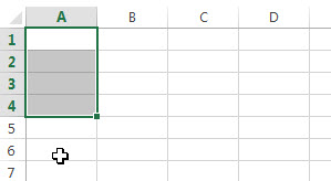 excel 垂直区域1