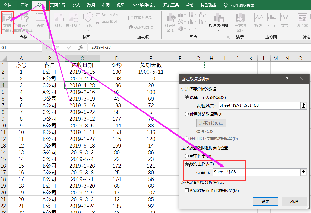 Excel财政账龄剖析,数据透视表1分钟轻松搞定!